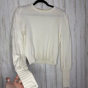 Anthropologie Boden Cream Sweater size 8